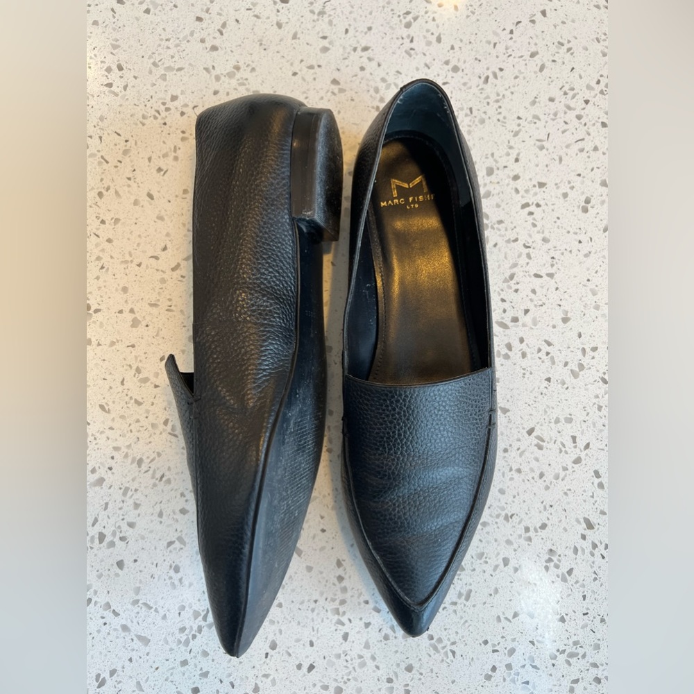 Marc Fisher Zurri - Black Pointed Toe Flat